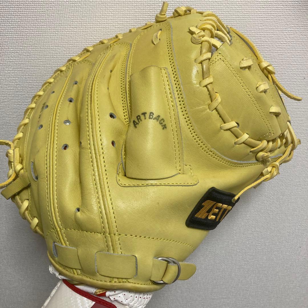 キャッチャーミット　軟式　プロステイタス　旧ラベル美品