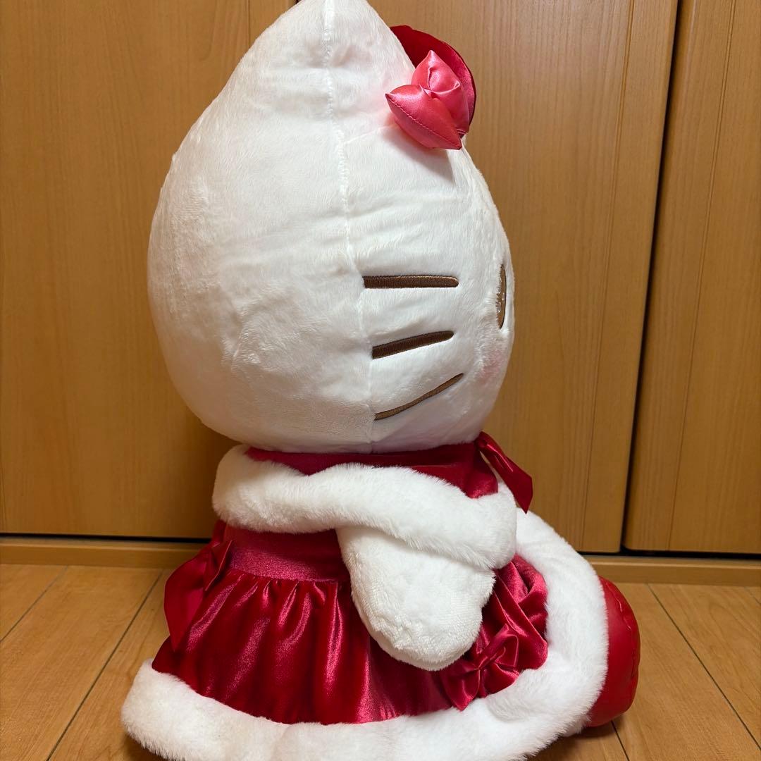 ハローキティ サンタ風ぬいぐるみ 約50cm