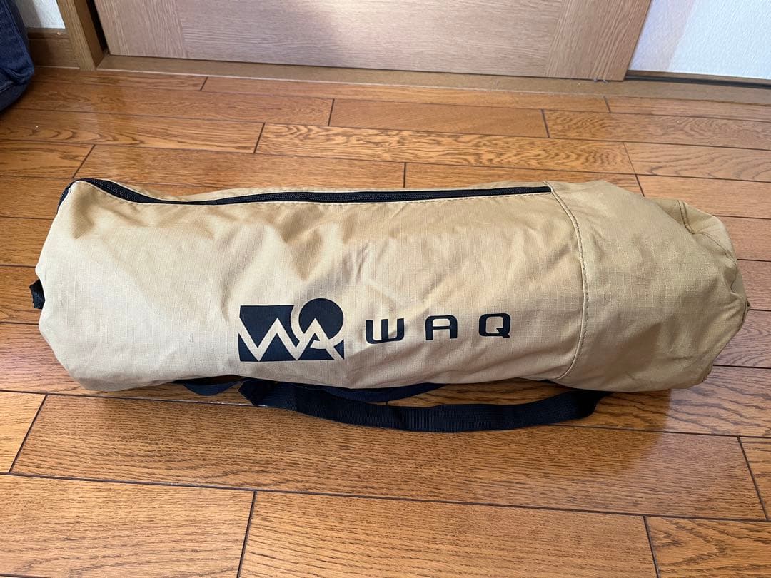 【未使用】WAQ コット タン色 収納バッグ付き