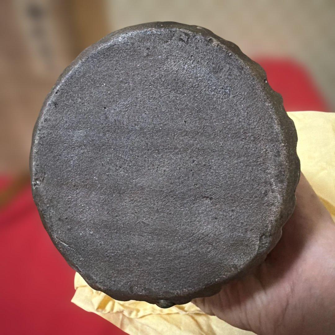 骨董品　古丹波　傘型花入
