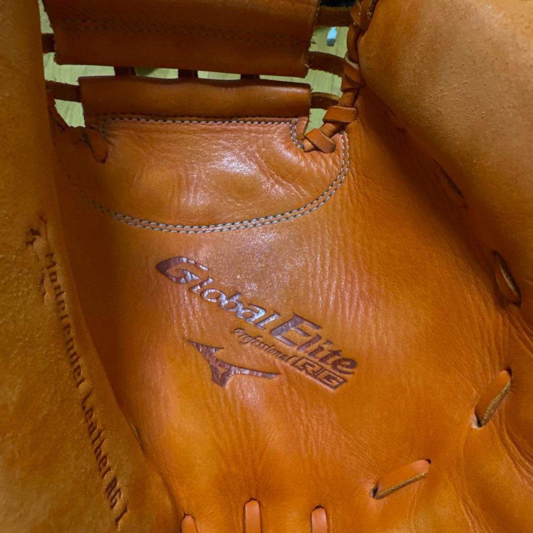 Mizuno Global Elite 軟式グローブ オレンジ
