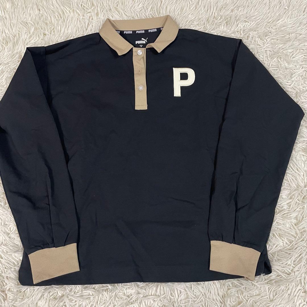 PUMA GOLF プーマゴルフ レディース Pロゴ セットアップ 黒