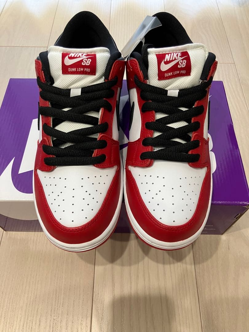 【値下げ】NIKE SB DUNK LOW PRO レッド/ホワイト 27㎝