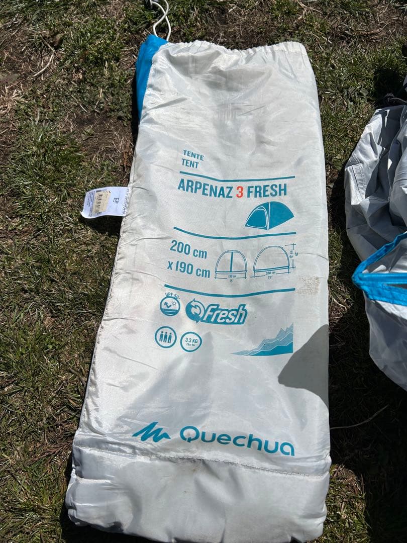 QuechuaケシュアARPENAZ3FRESHアルペナズ 3人用キャンプテント