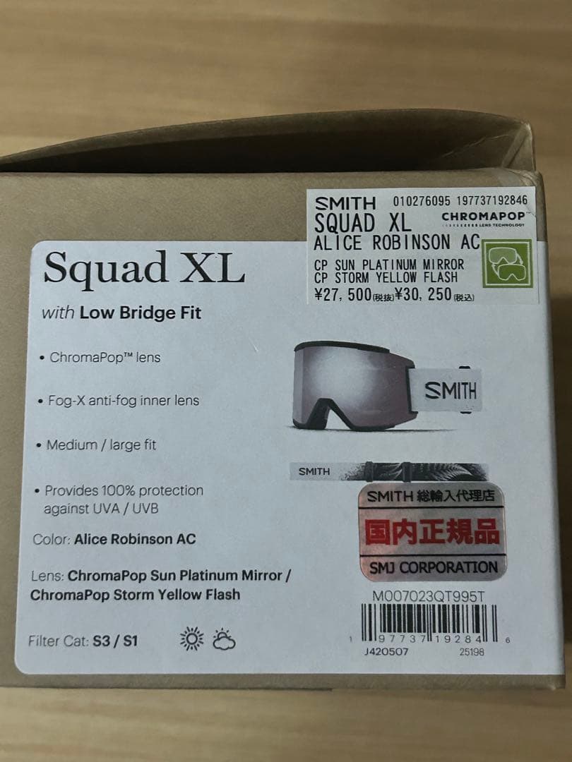 スキー・スノーボードアクセサリー SMITH Squad XL Alice Robinson AC 25-26