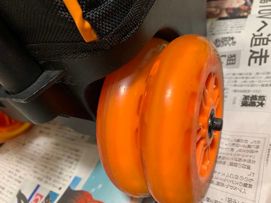 〈送料込み〉Brunswick ボウリング用バッグ ブラック/オレンジ 3個用
