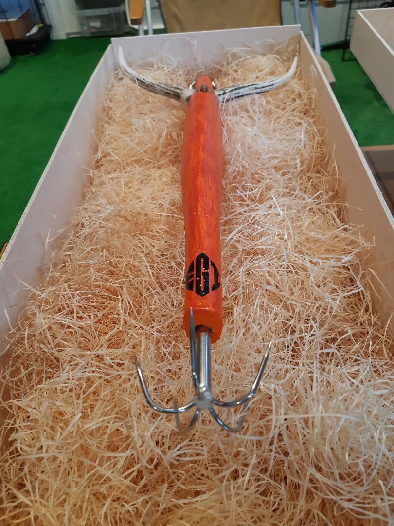 ハンドメイド(エギ&収納木箱)　Texas Longhorn
