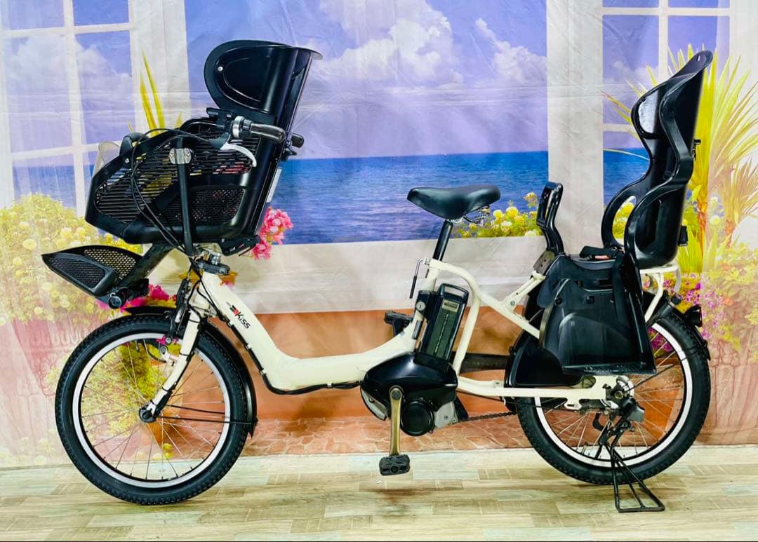 ヤマハパスキス⭐️人気モデル！子供乗せ電動アシスト自転車Y3034