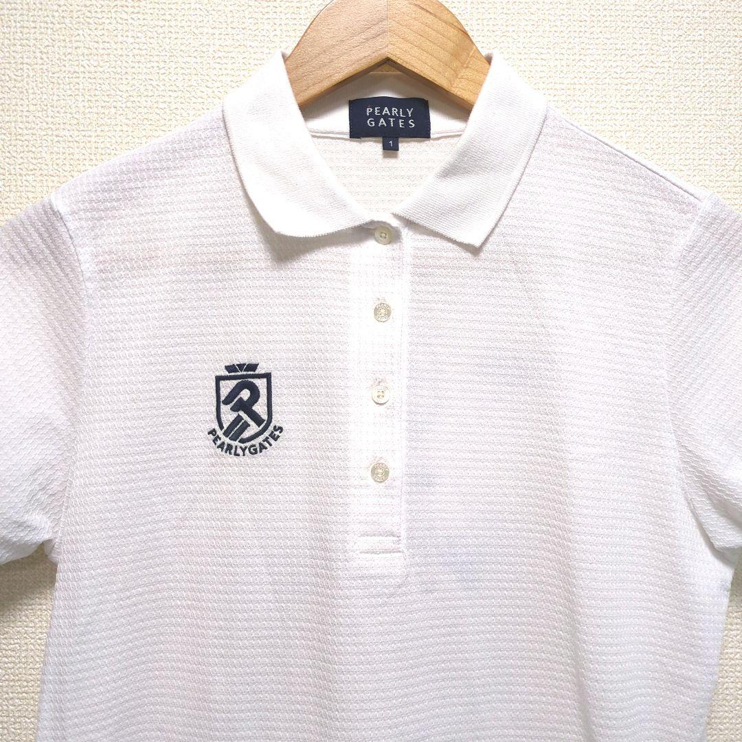 PEARLYGATES パーリーゲイツ 半袖 ポロシャツ シアサッカー 白 M