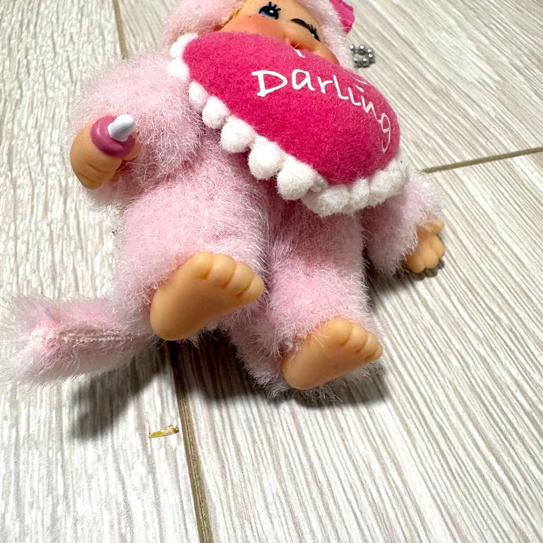 モンチッチ マカロンカラー Darling ぬいぐるみ キーホルダー ピンク