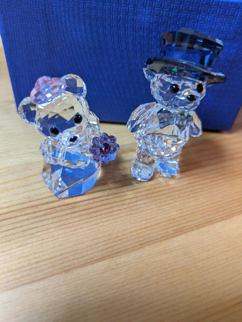 置物 Swarovski Kris Bears You and I