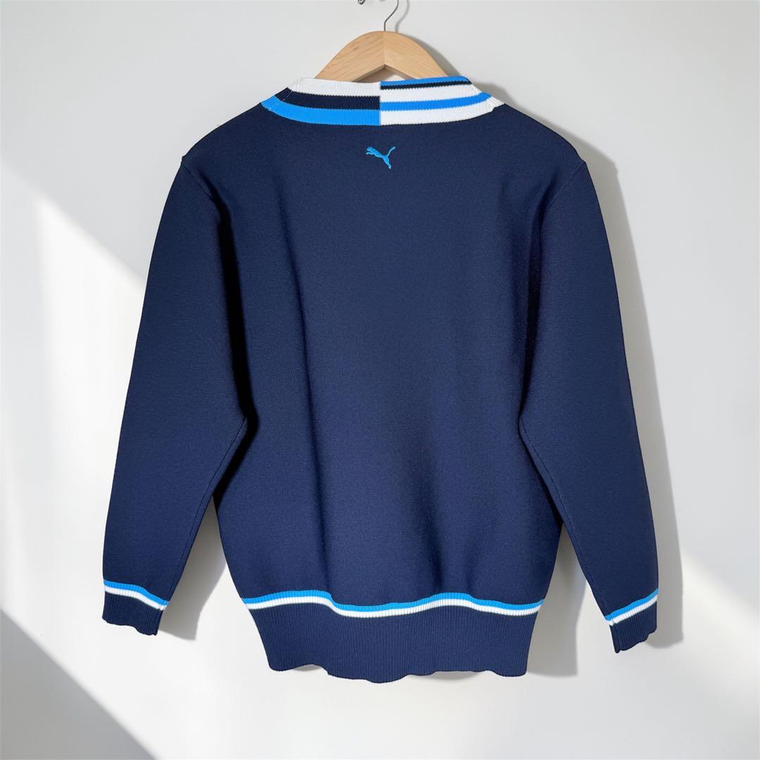 PUMA レディース Vネックセーター ネイビー