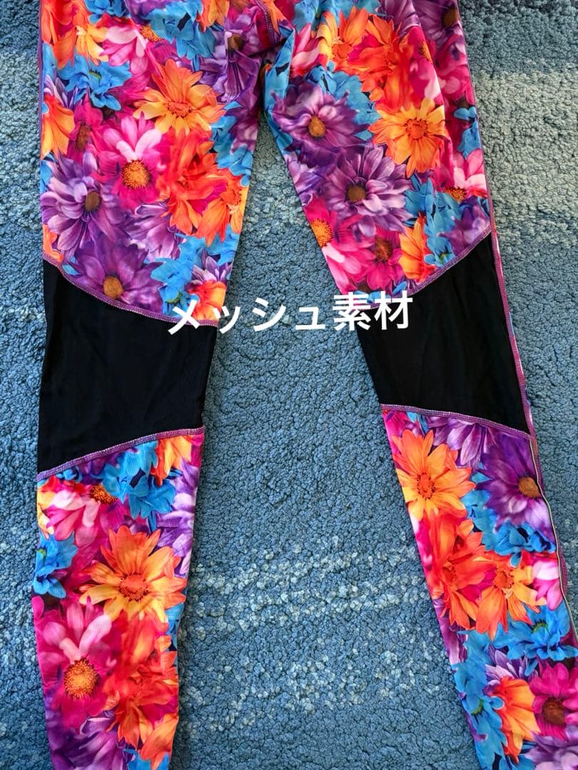 ROXYヨガウェア 蜷川実花コラボROXYセット 黒 花柄