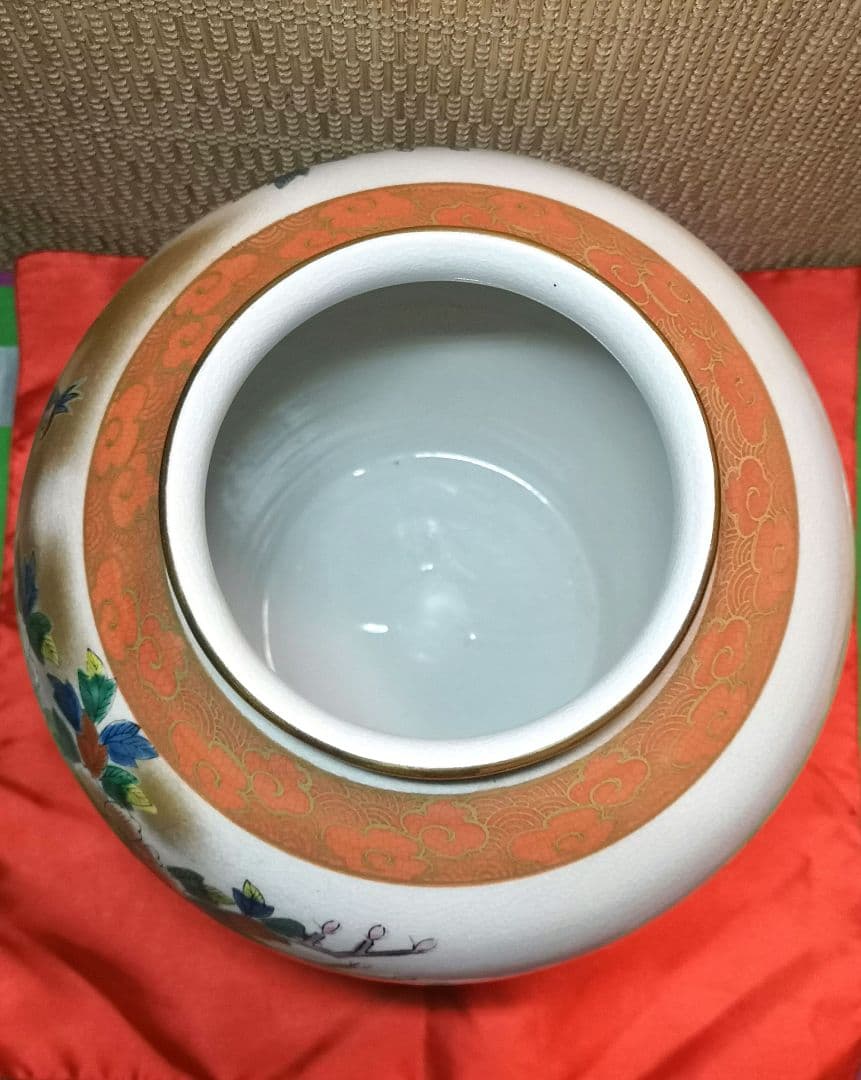 九谷清峰　花瓶　壷