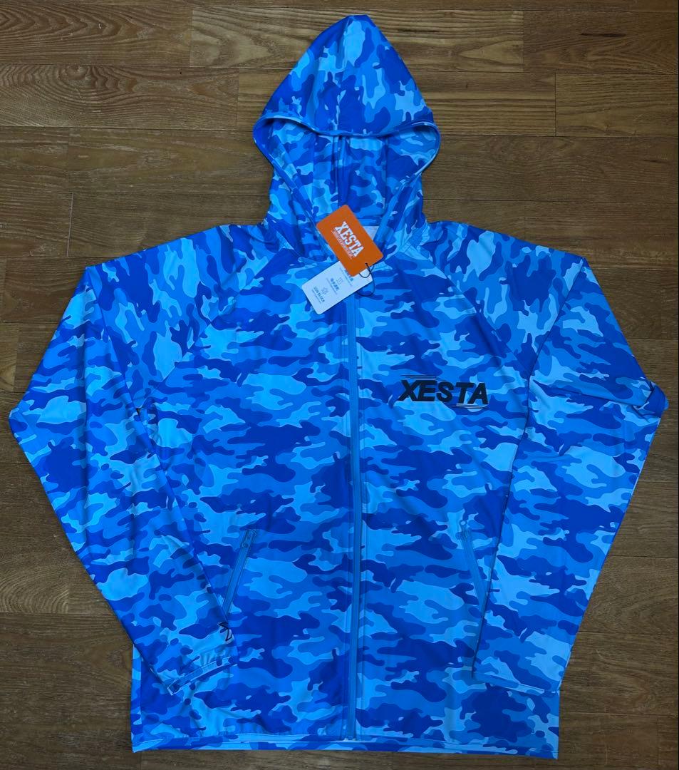 XESTA ラッシュパーカー XL ブルーカモ×ネイビー