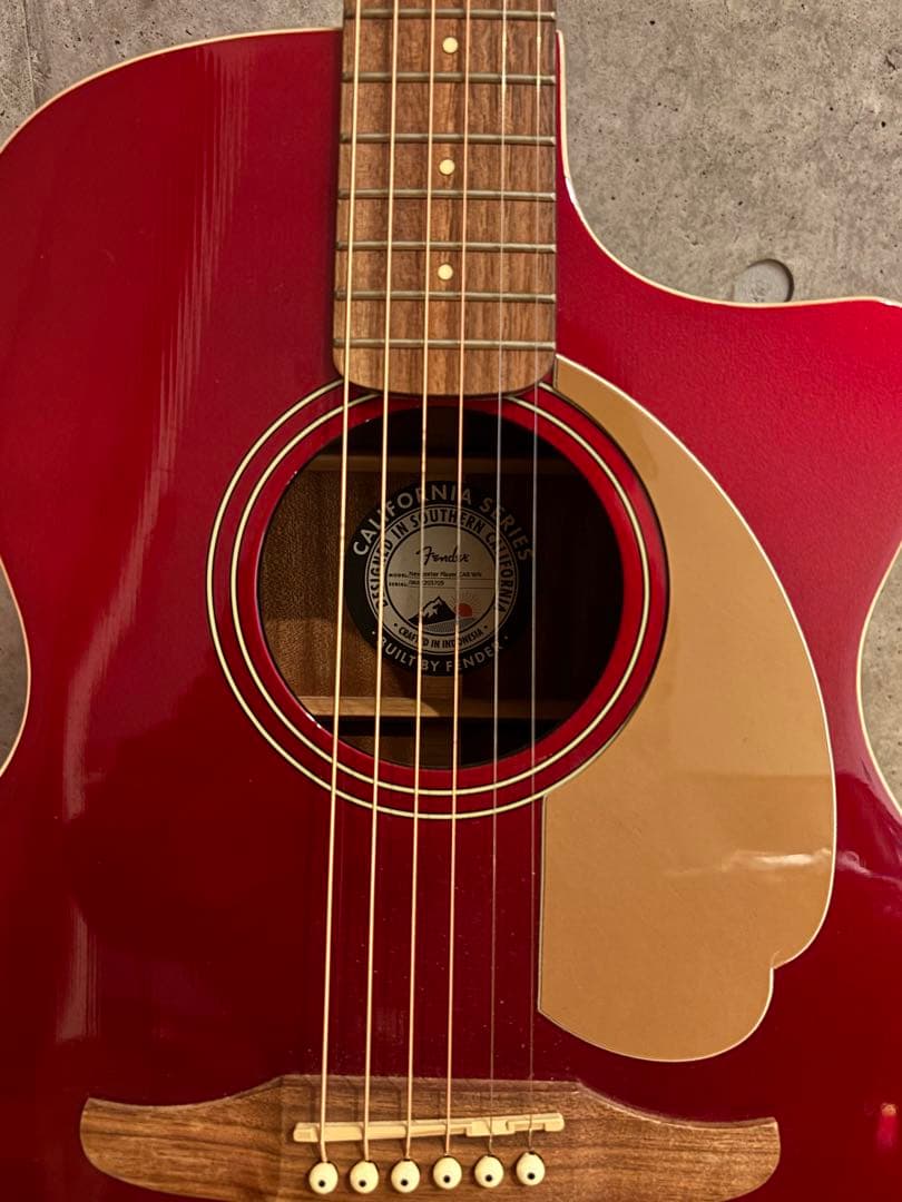 Fender Newporter レッド アコースティックギター