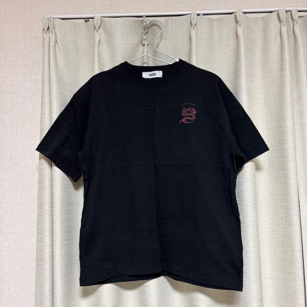 夜遊Tee 黒ドラゴン、白虎 Mサイズ