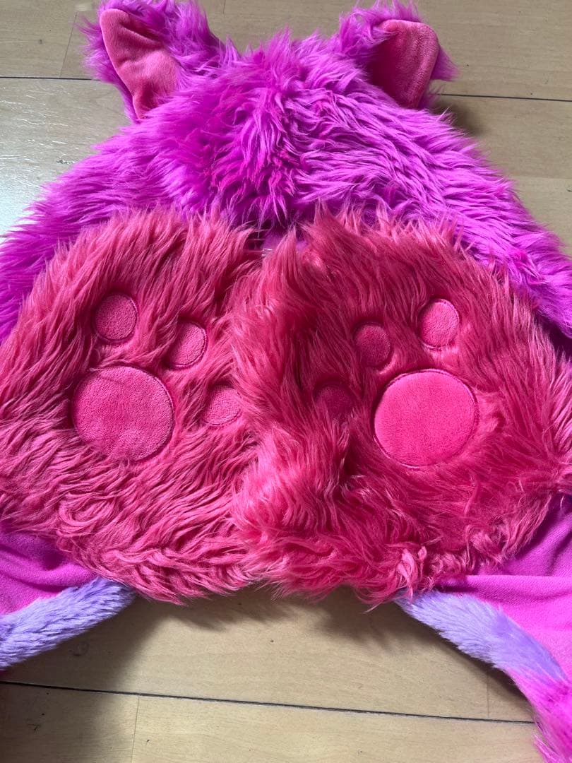 美品　ディズニー　チェシャ猫　マフラーキャップ