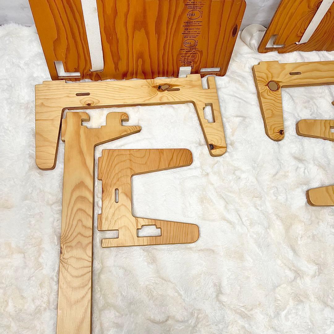 【良品】YOKA L-TABLE 木製ローテーブル 折りたたみ 日本製