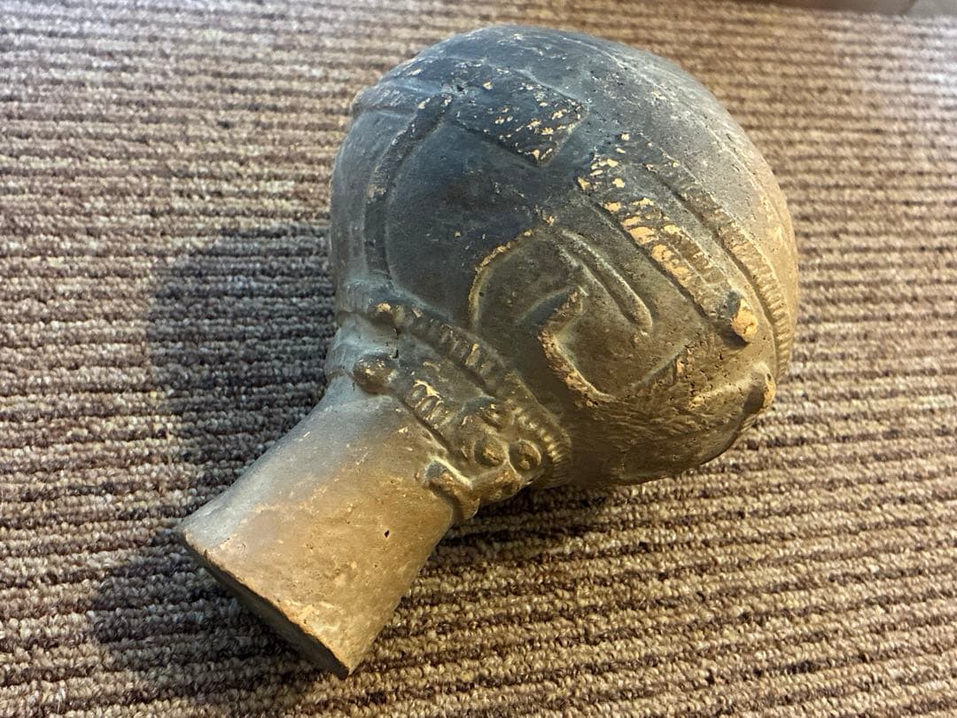 縄文土器　土偶紋様　十腰内遺跡　土器　土偶　骨董　アンティーク　発掘品　出土品