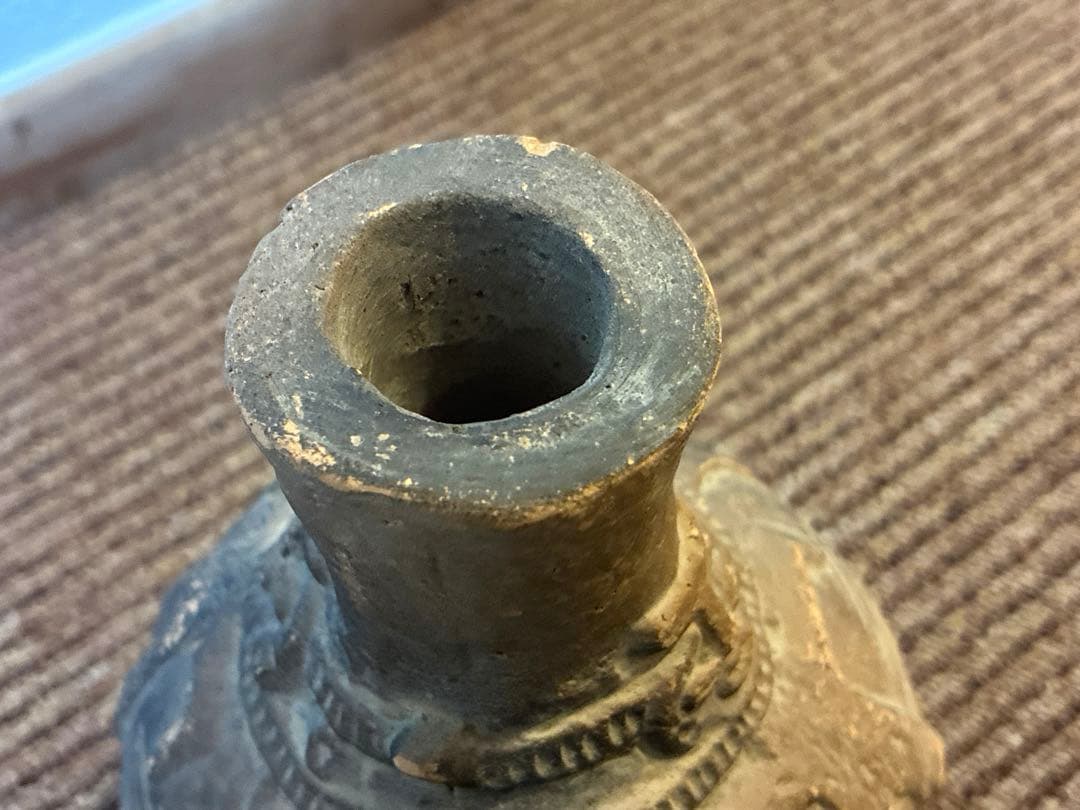 縄文土器　土偶紋様　十腰内遺跡　土器　土偶　骨董　アンティーク　発掘品　出土品