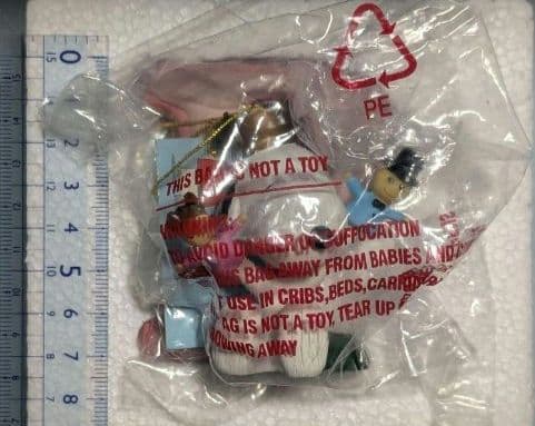 激レア！SNOOPY　アルファベットフィギュア（P）箱入未使用　レトロ　タグ付き