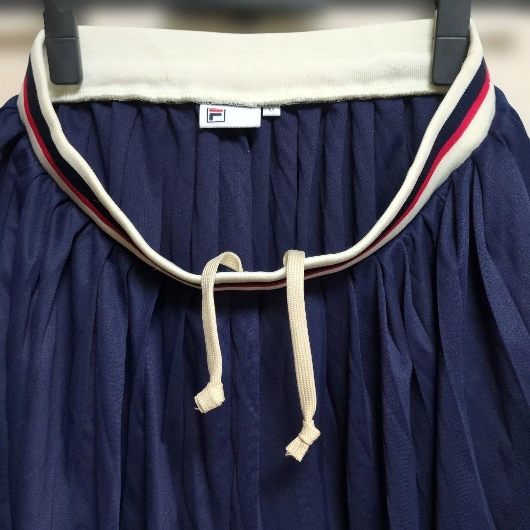 FILA ネイビー プリーツスカート M