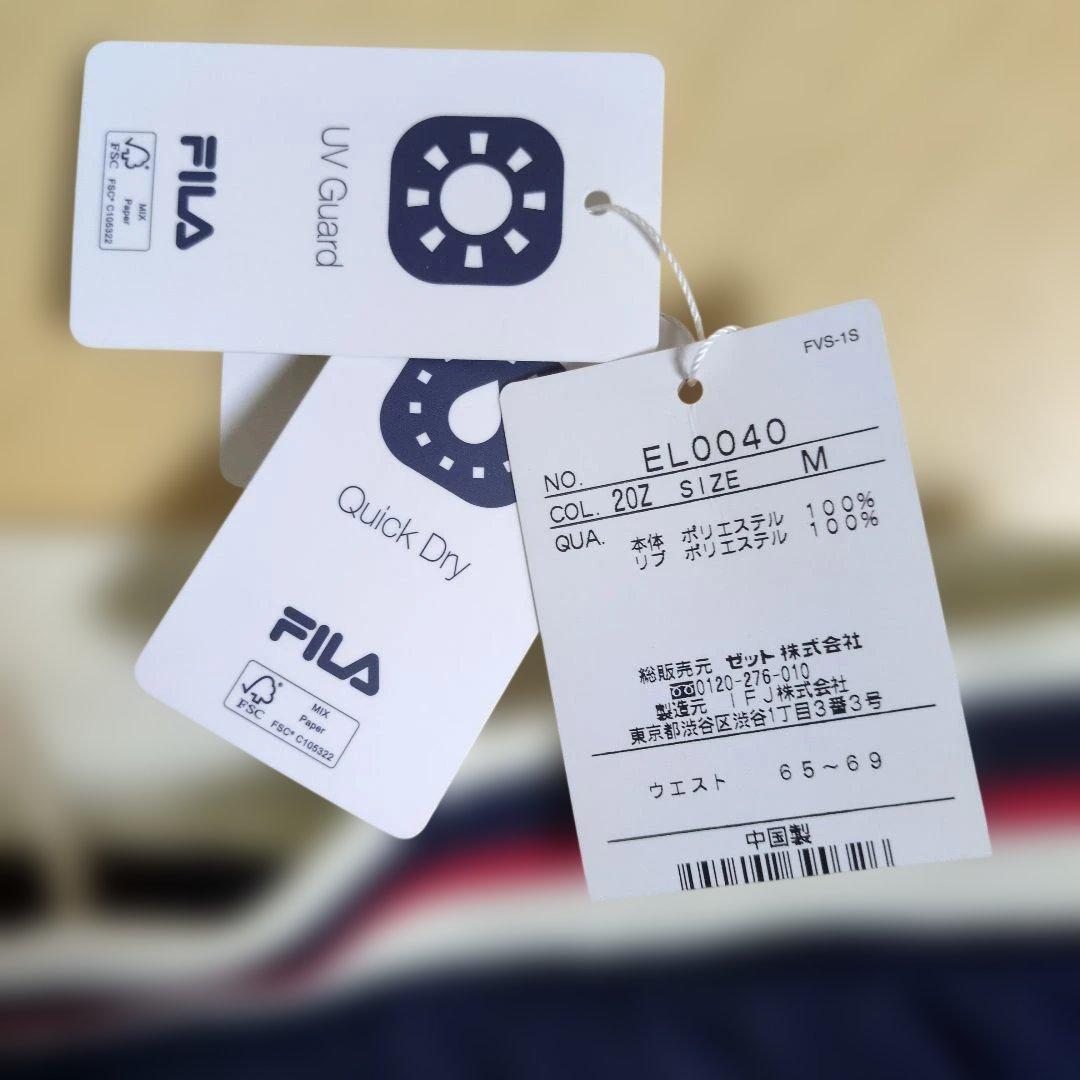 FILA ネイビー プリーツスカート M
