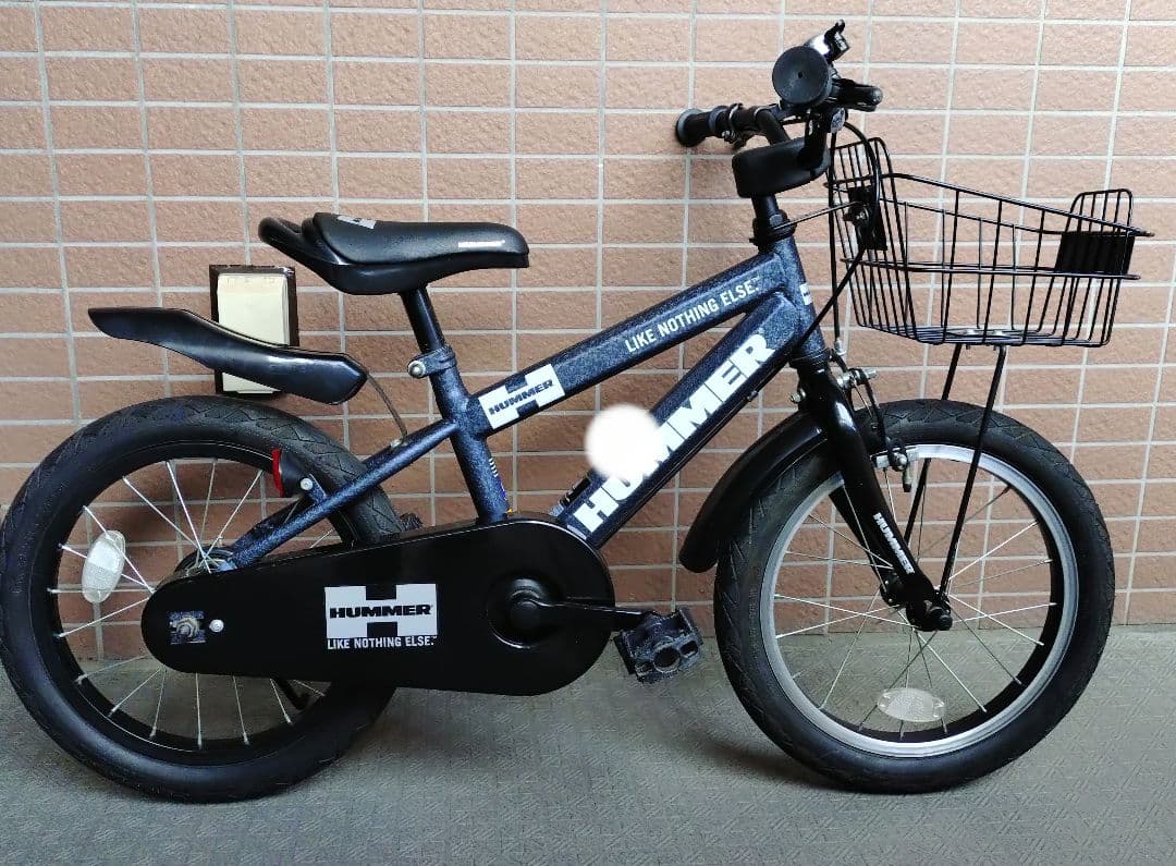 【直接お引取限定】HUMMER 子供用自転車 16インチ ミッドナイトブルー