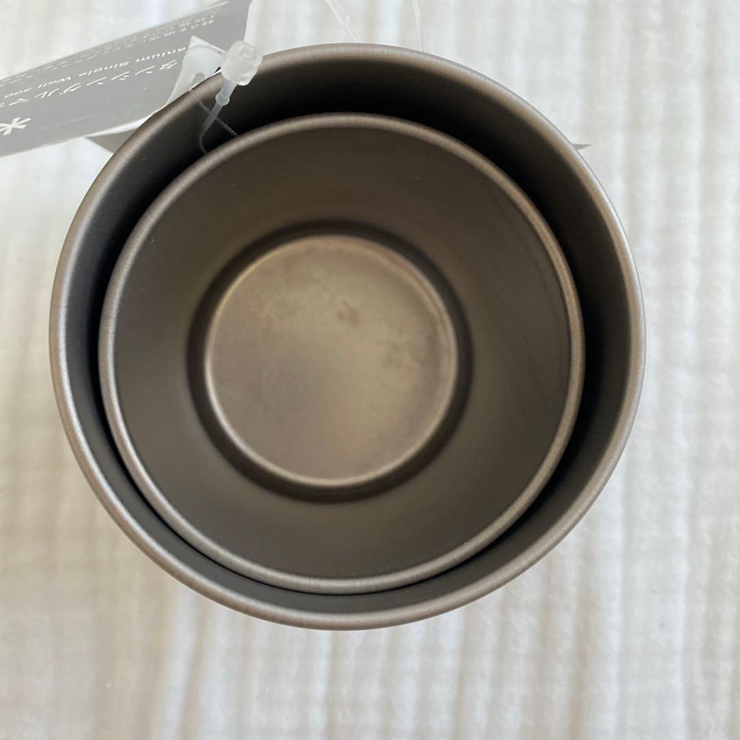 【未使用】 peak チタンマグカップ 300ml 450ml セット