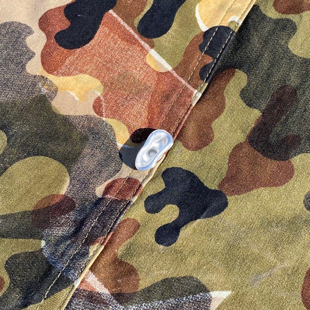 【激レア】ドイツ　軍幕　アメーバカモ　収納袋付　パップテント　ハーフ　１枚