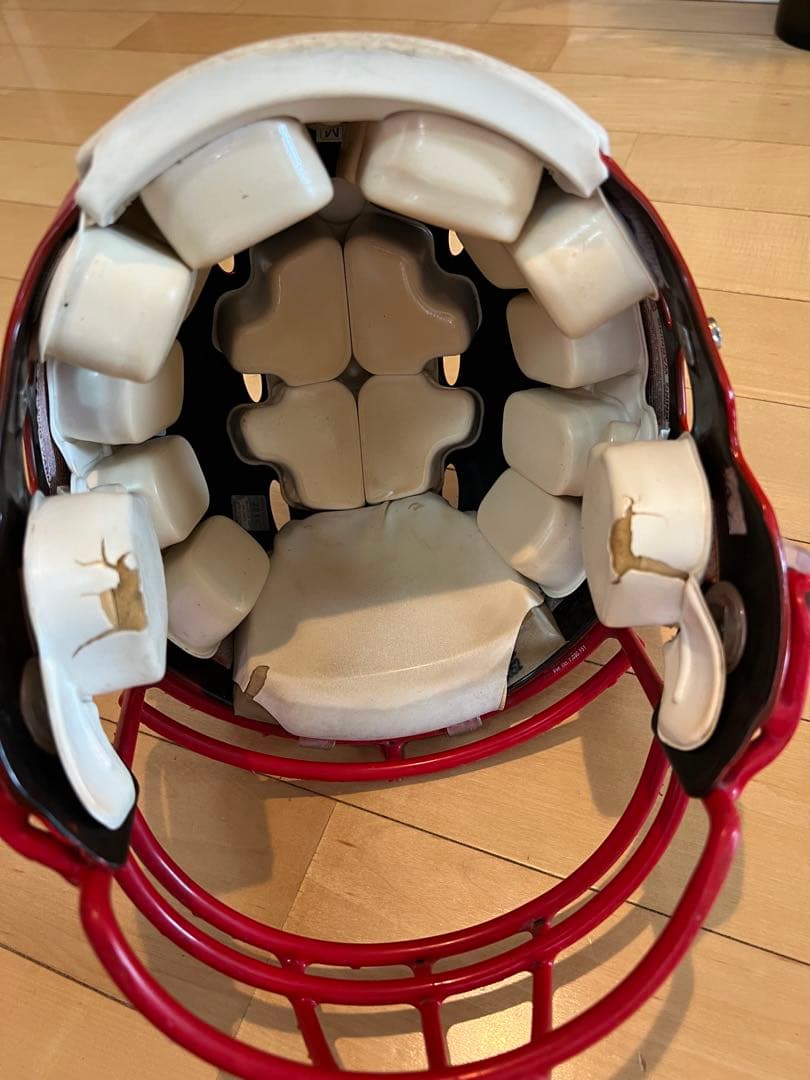 Riddell アメリカンフットボールヘルメット 赤 92