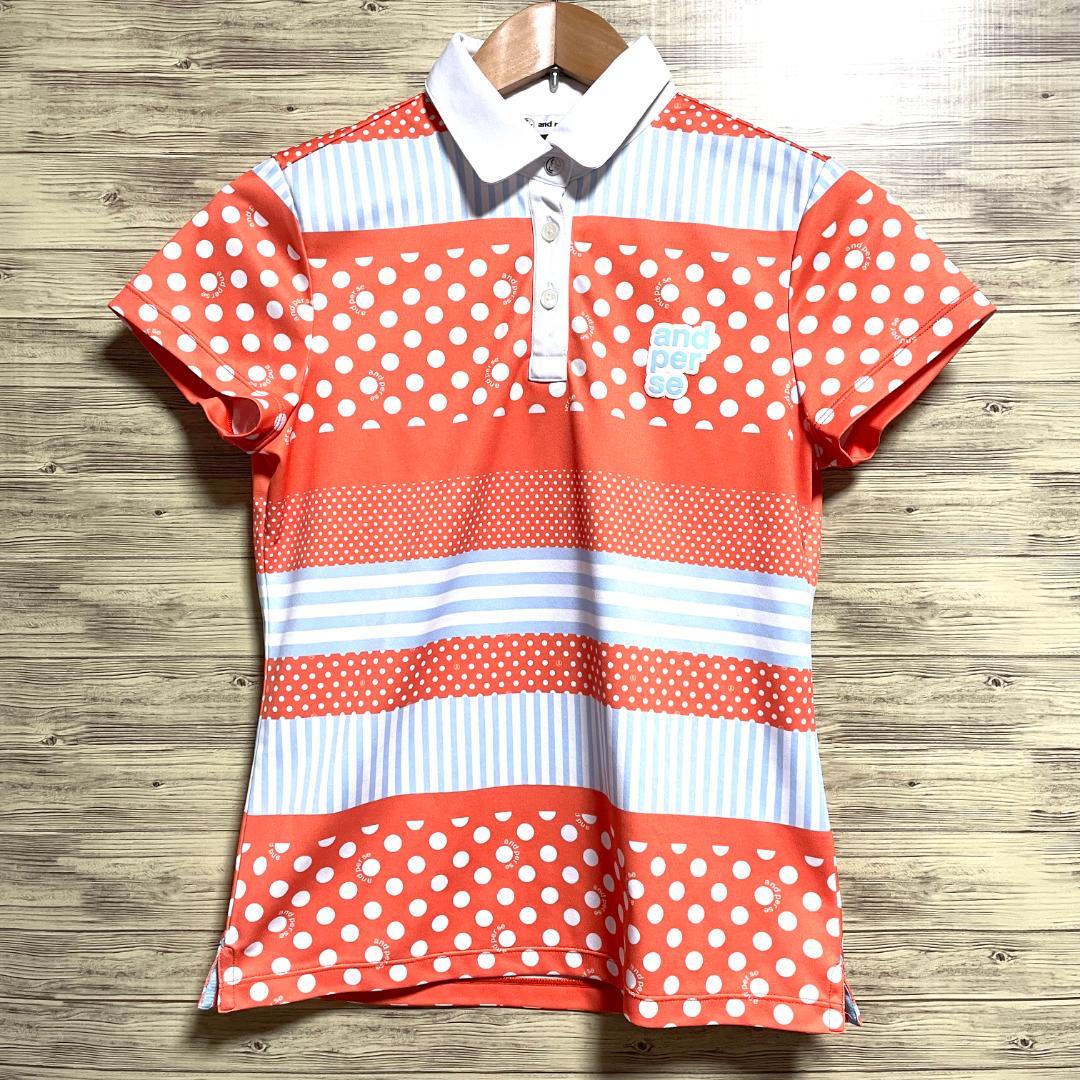 【フォロー割】 美品 アンパスィ レディース ポロシャツ Mサイズ
