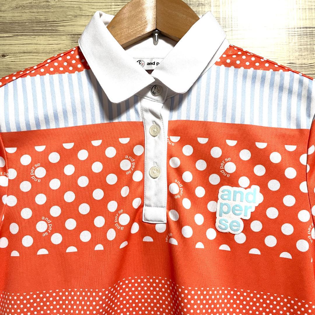 【フォロー割】 美品 アンパスィ レディース ポロシャツ Mサイズ