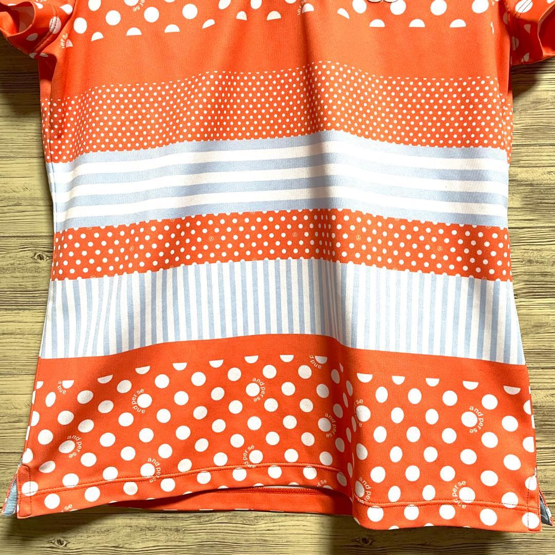 【フォロー割】 美品 アンパスィ レディース ポロシャツ Mサイズ