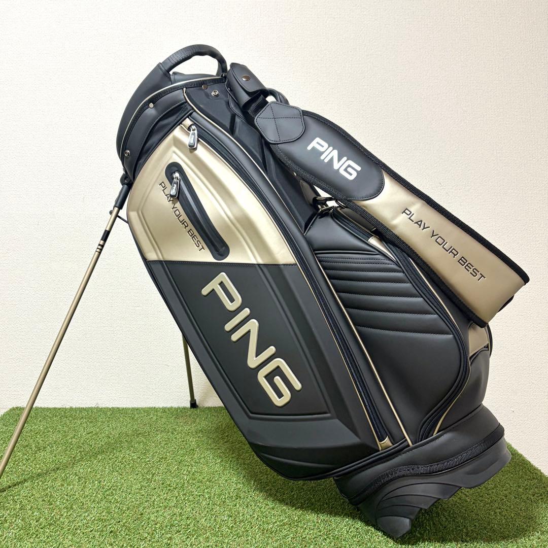 貴重｜新品同様　PING ピン　プレミアムキャディバッグ　スタンド式