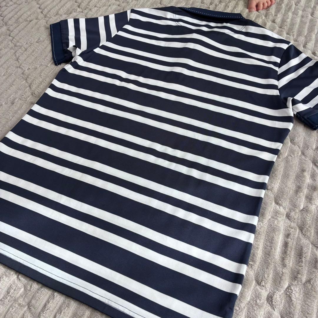 BRIEFING MENS STRIPE POLO ボーダーポロシャツ　Lサイズ
