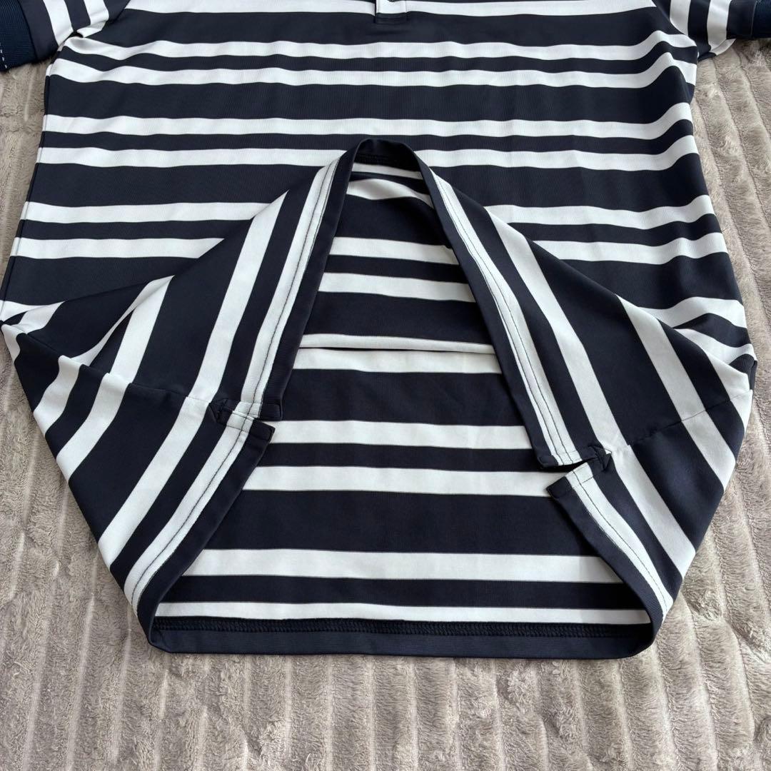 BRIEFING MENS STRIPE POLO ボーダーポロシャツ　Lサイズ