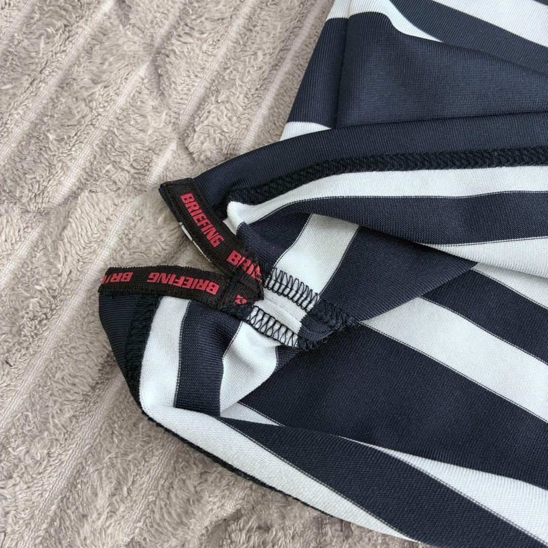 BRIEFING MENS STRIPE POLO ボーダーポロシャツ　Lサイズ