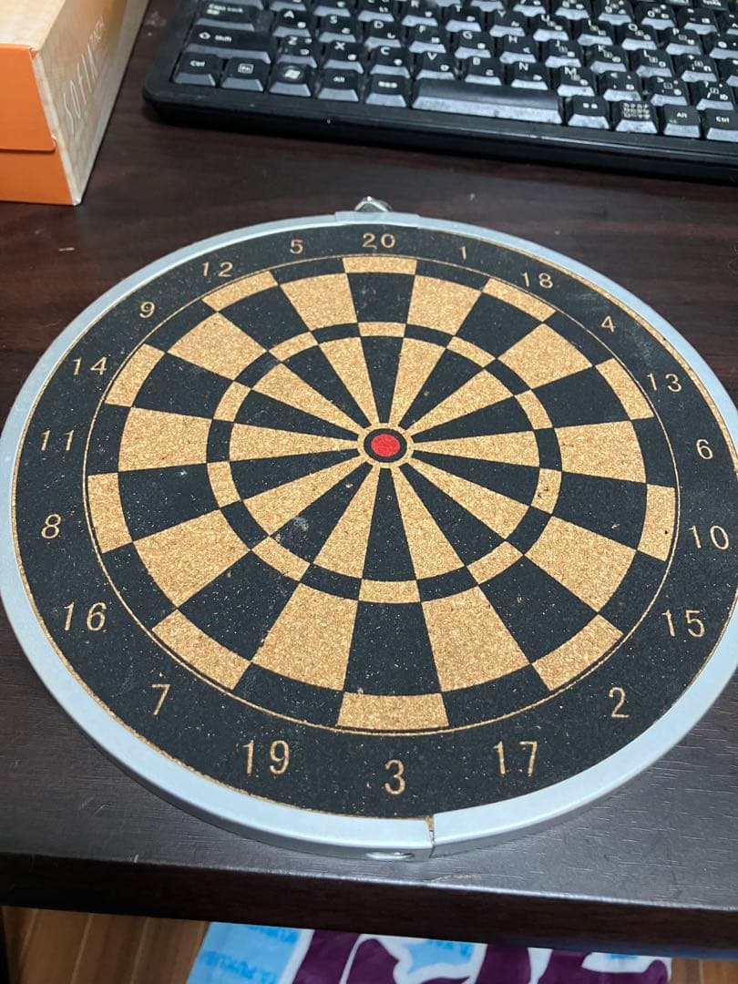ダーツセット 青 ダーツボード付き