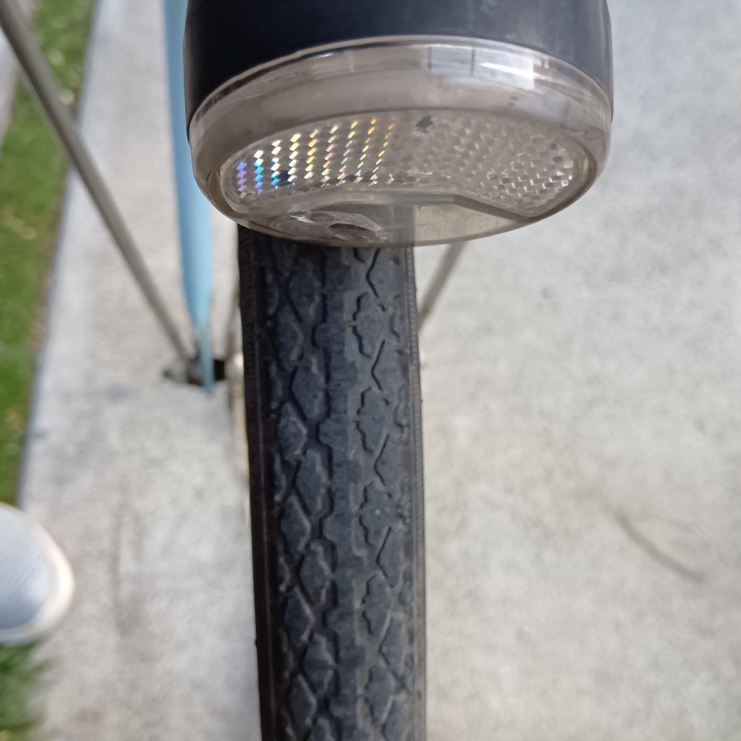 電動アシスト自転車 水色