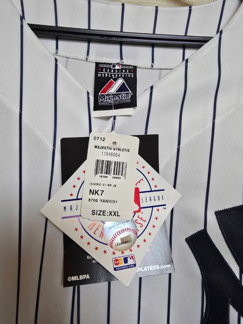 【新品未使用】タグ付き✨イチローモデル NYヤンキース MLB公式ユニフォーム