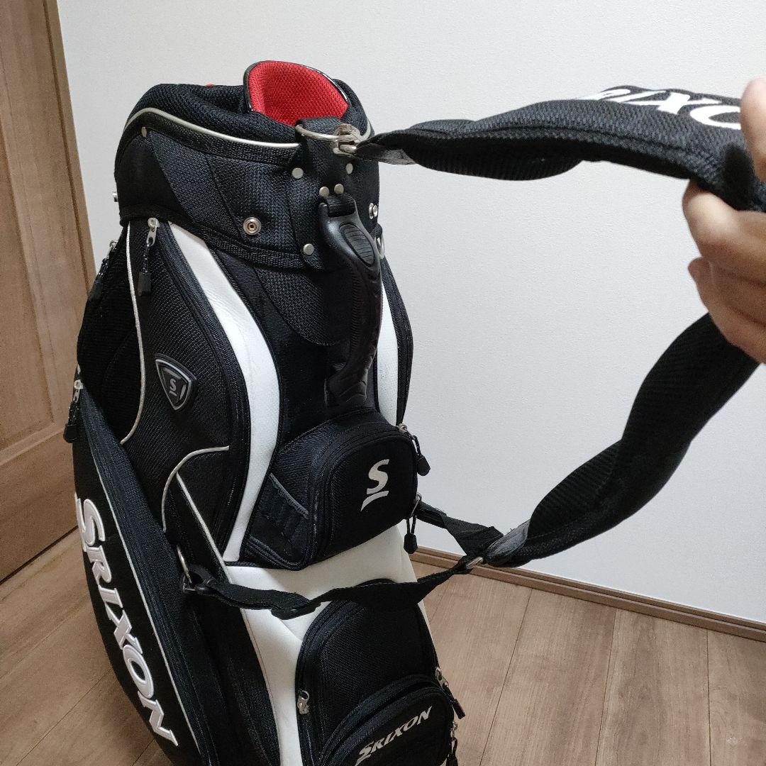 Srixon メンズ キャディバッグ 黒白