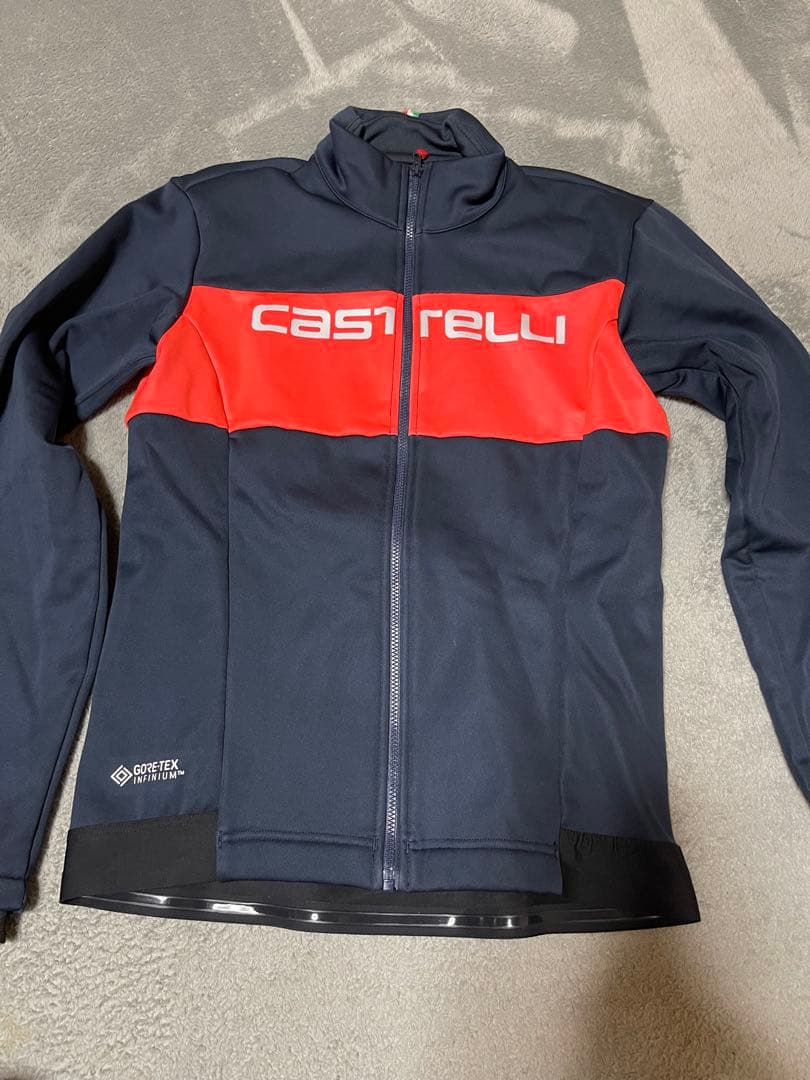 Castelli GORE-TEX サイクルジャケット ネイビー/レッド