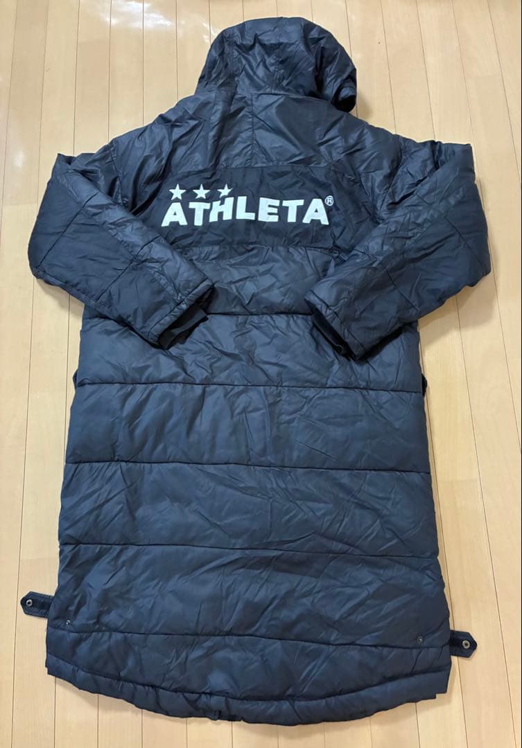ATHLETA 黒 ベンチコート L