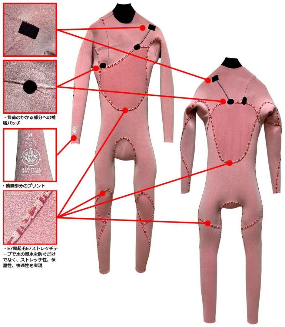 RIPCURL E7 F-BOMB CHEST ZIP 5×3 FULLSUIT