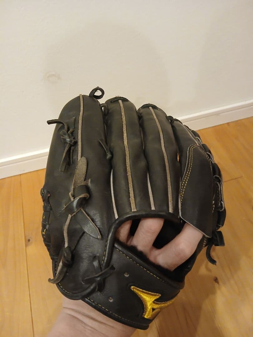 Mizuno Pro 硬式グローブ 黒　ミズノプロ　投手
