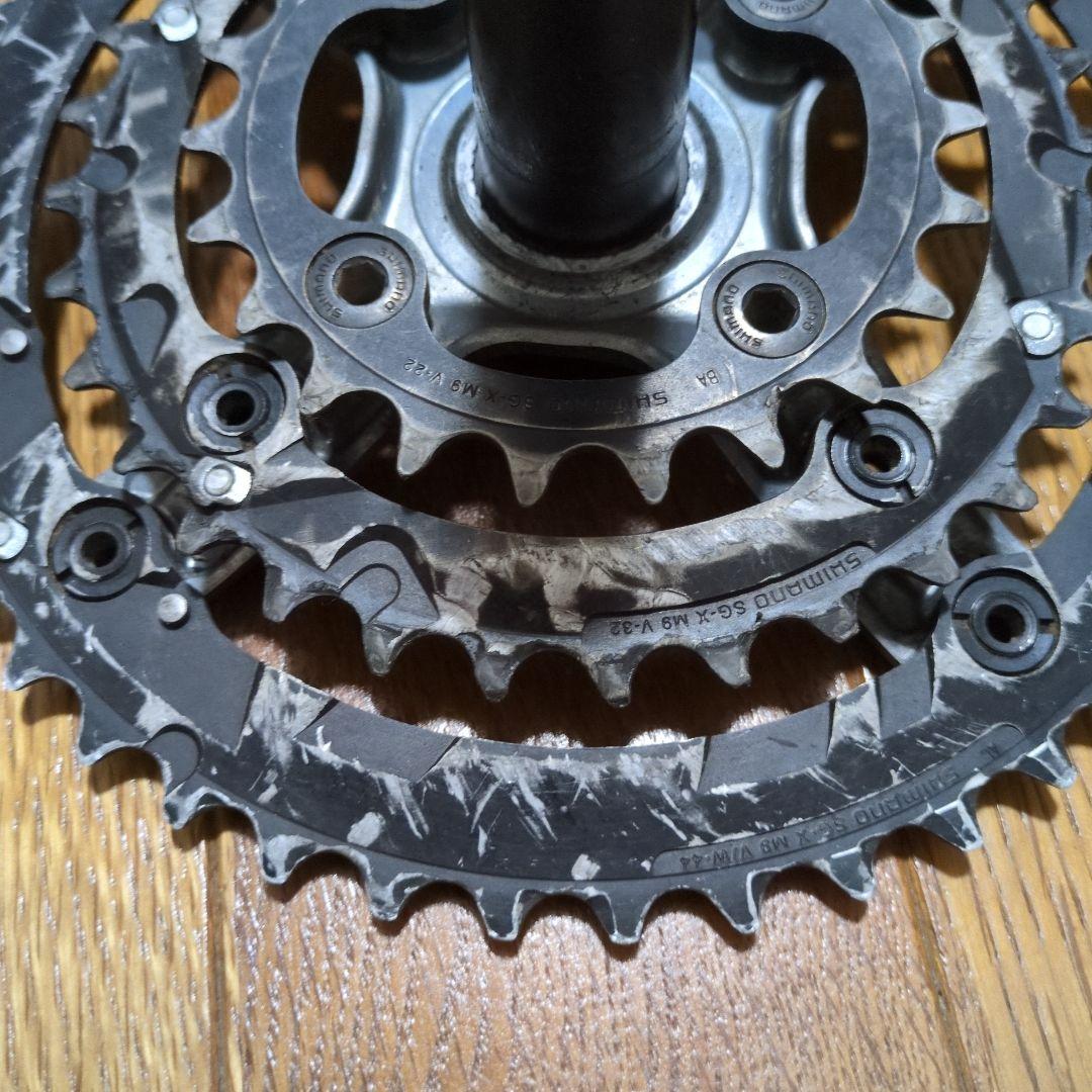Shimano XTR クランクセット 3ギア　170mm