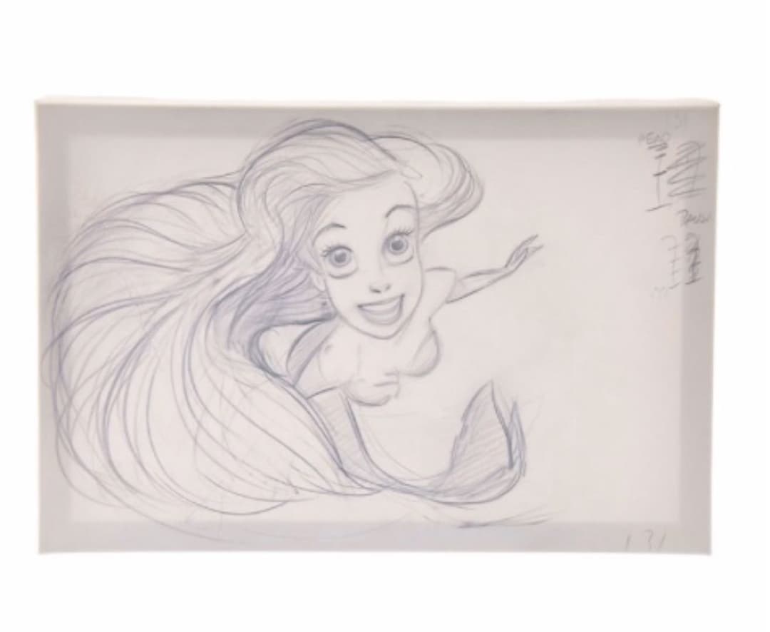 新品☆Disney ディズニー アリエル アートボード インテリア