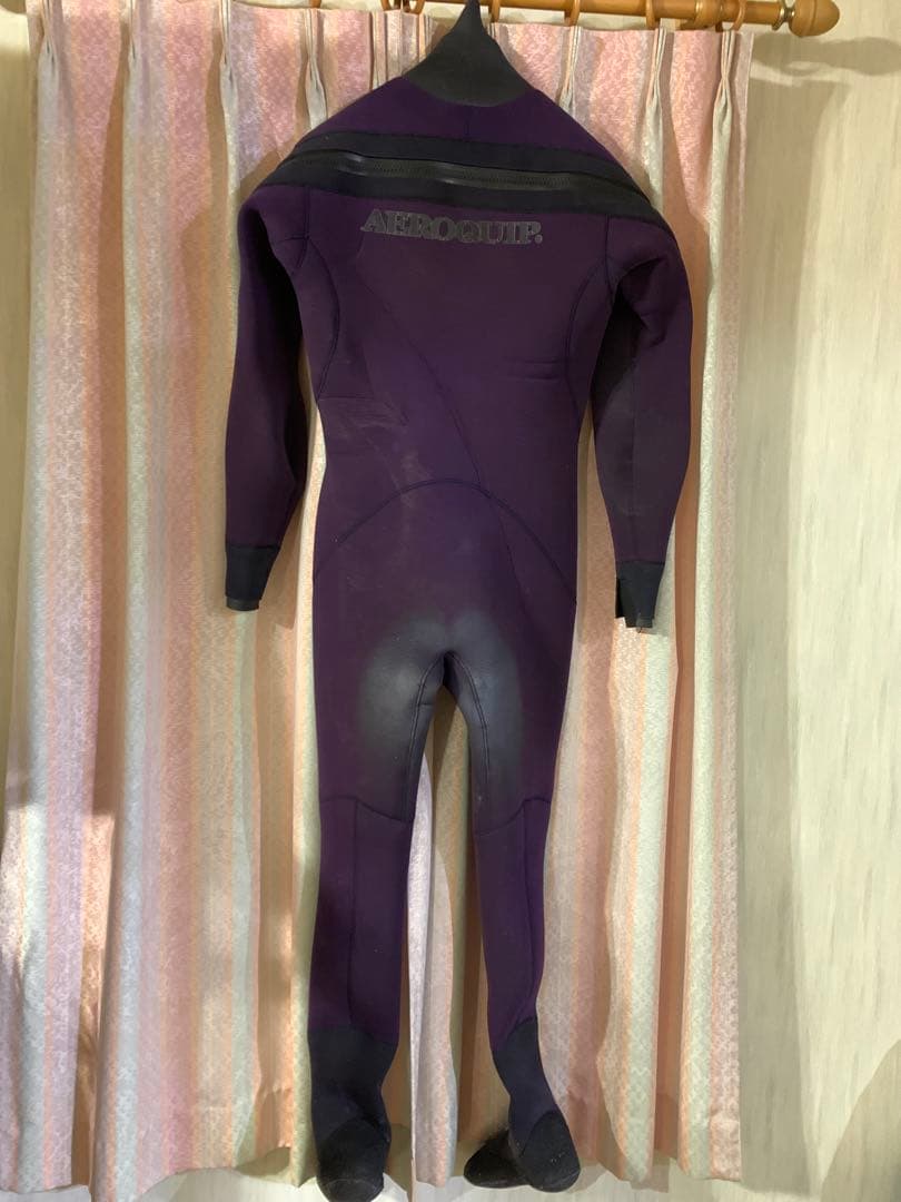 AEROQUIP フルスーツ 紫　ドライスーツサーフィン　フルオーダー　5+3